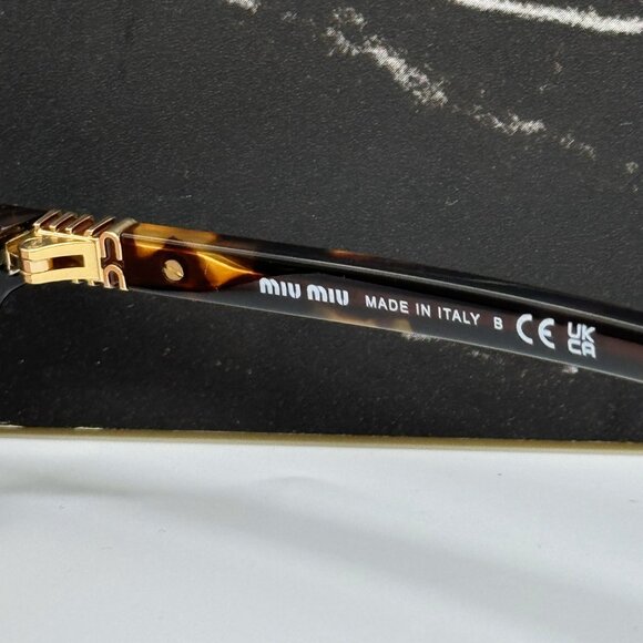 NEW MIU MIU MU04ZS VAU50D OVAL WOMEN MIU MIU SUNGLASSES MU04ZSF PINK MIU MIU - Picture 11 of 12